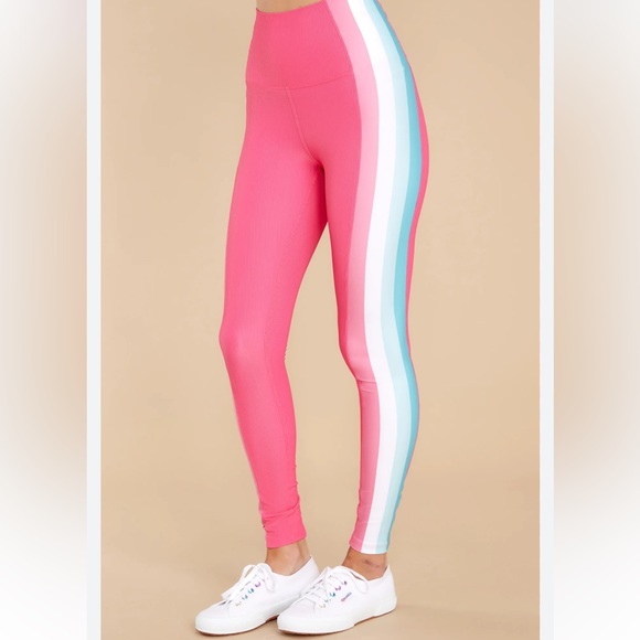 Beach Riot Ribbed Striped Leggings - Picture 1 of 2